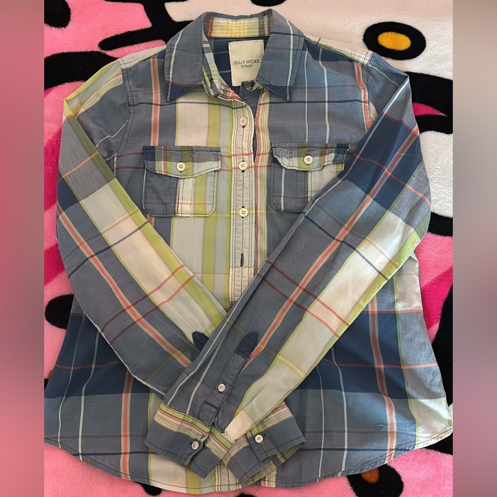 Gilly Hicks Plaid Button-Up